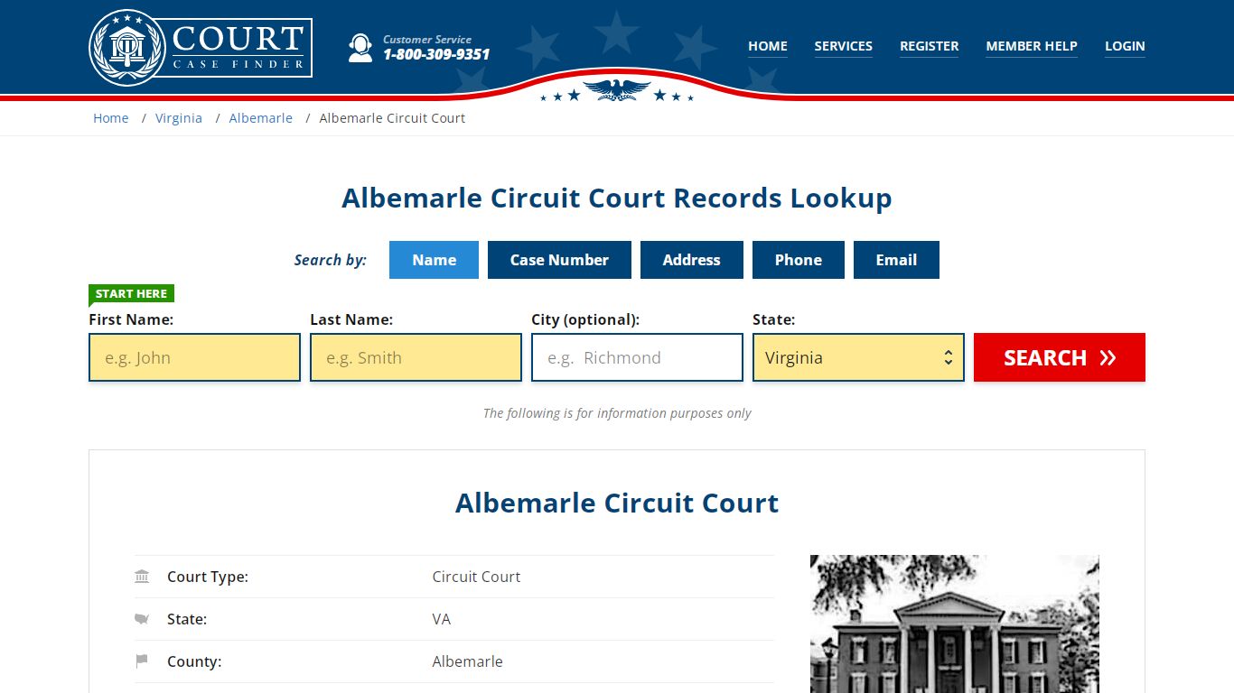 Albemarle Circuit Court Records | Charlottesville, Albemarle County, VA ...